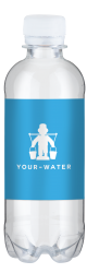 vand med logo